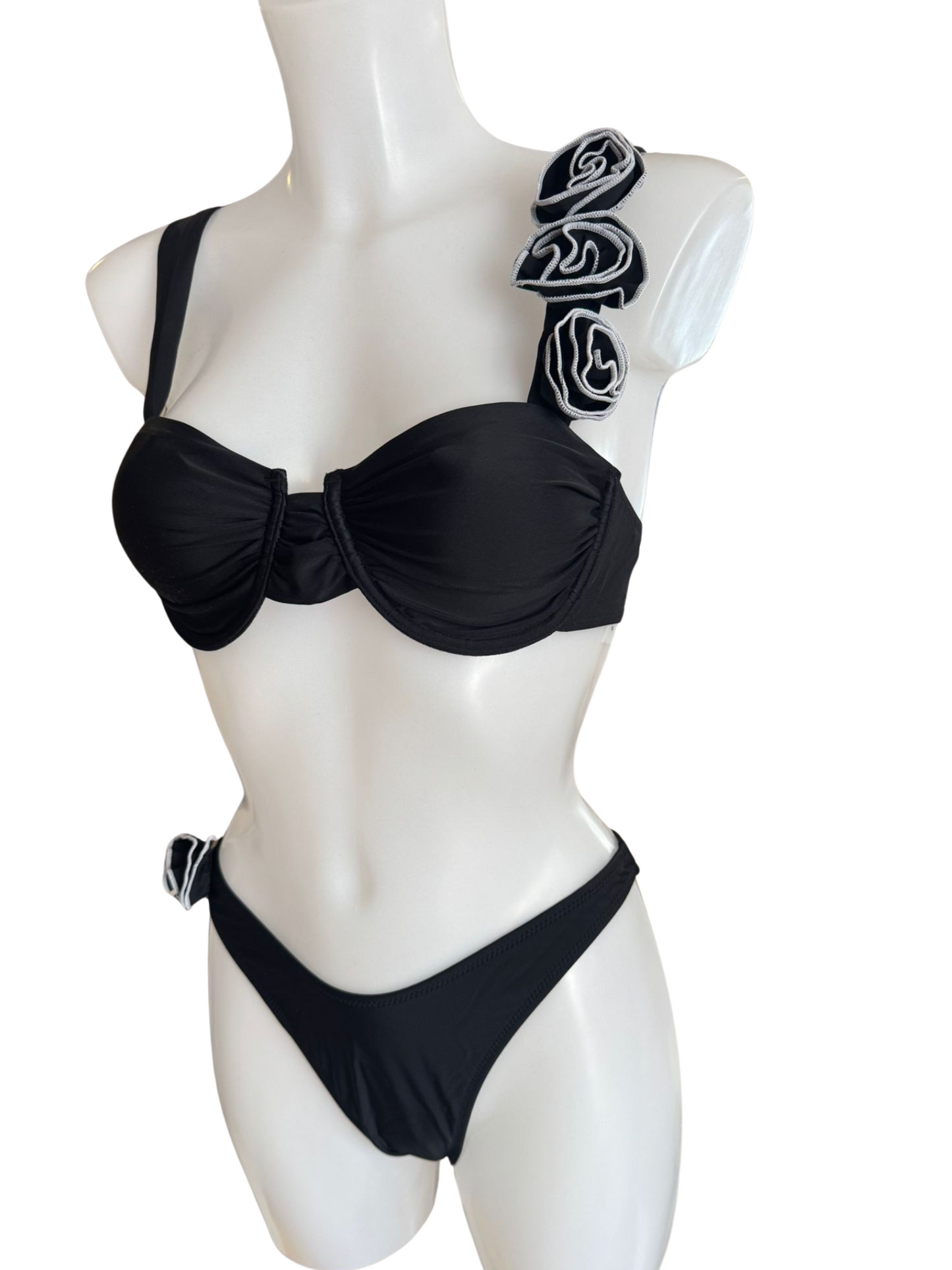 Black Rose Statement Bikini
