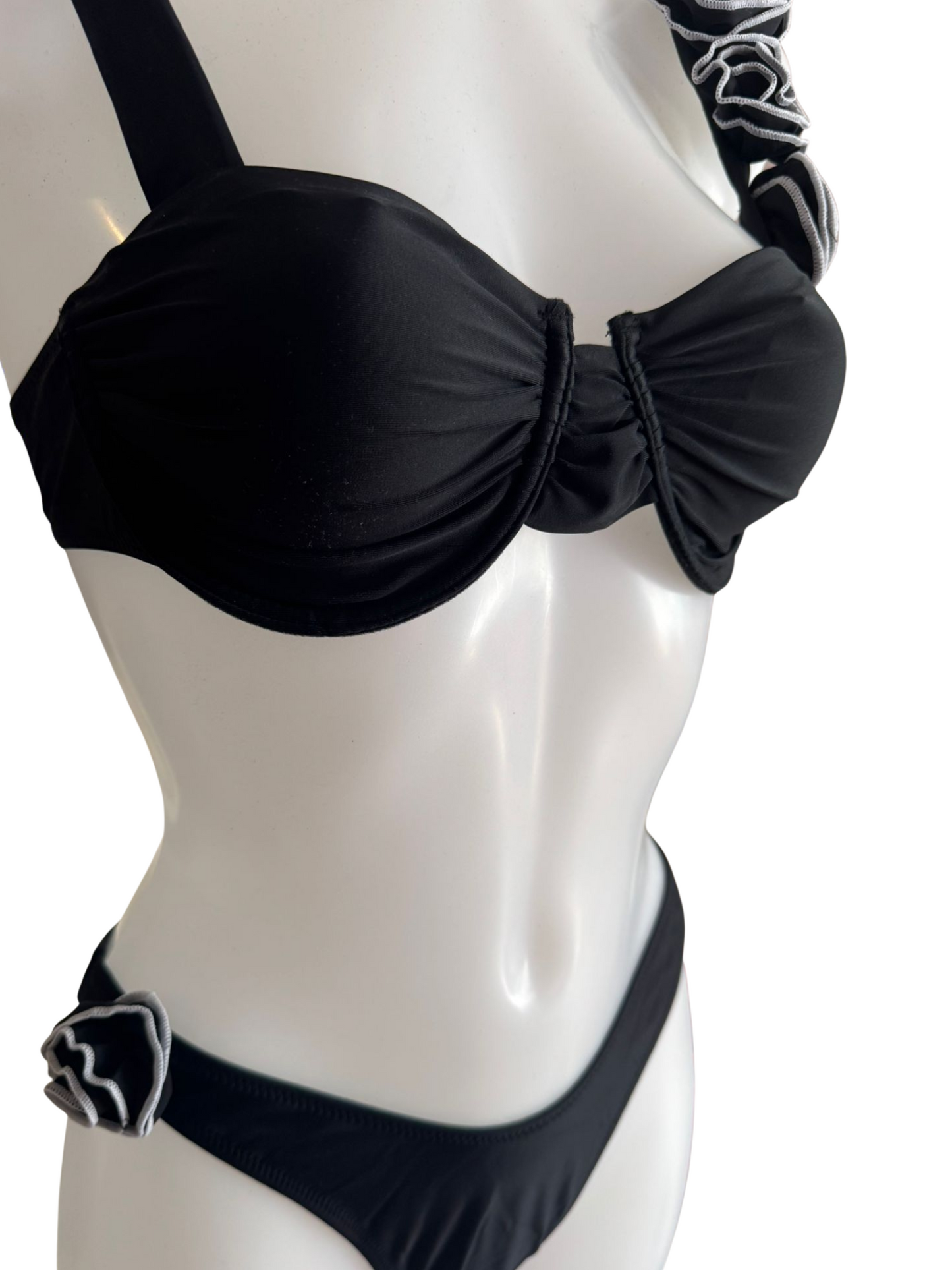Black Rose Statement Bikini