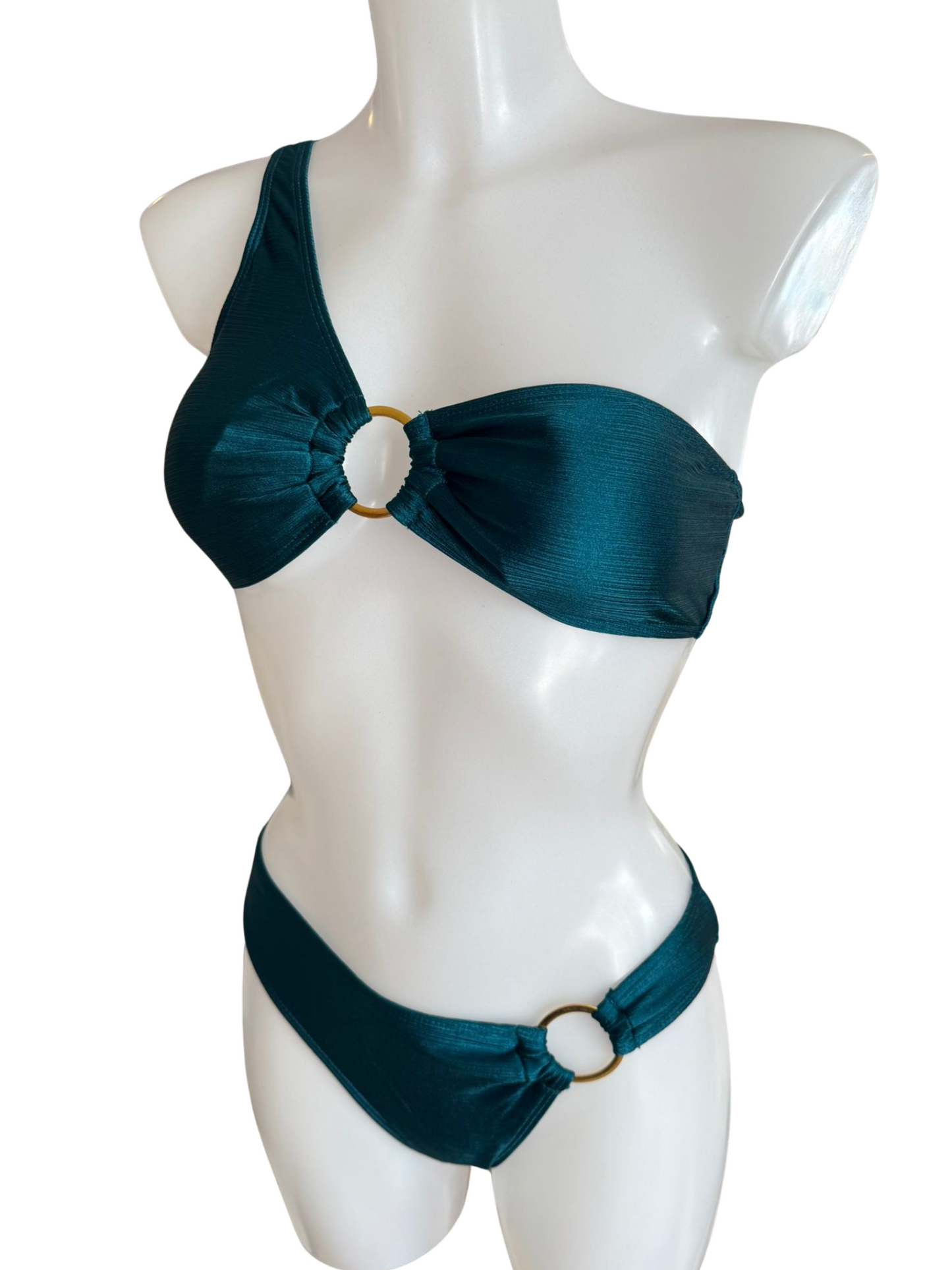 Emerald One Shoulder Two Piece