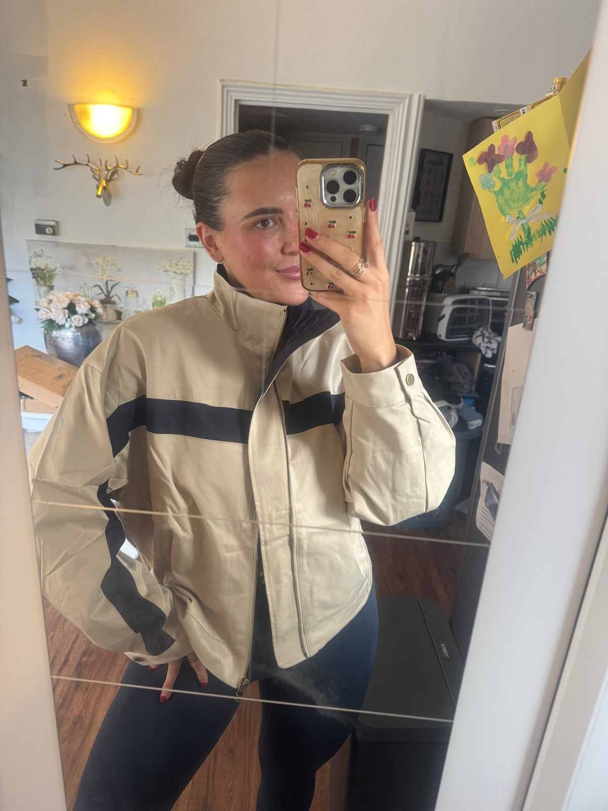 ELIZA | Panel Viral Track Jacket with Full Front Zip