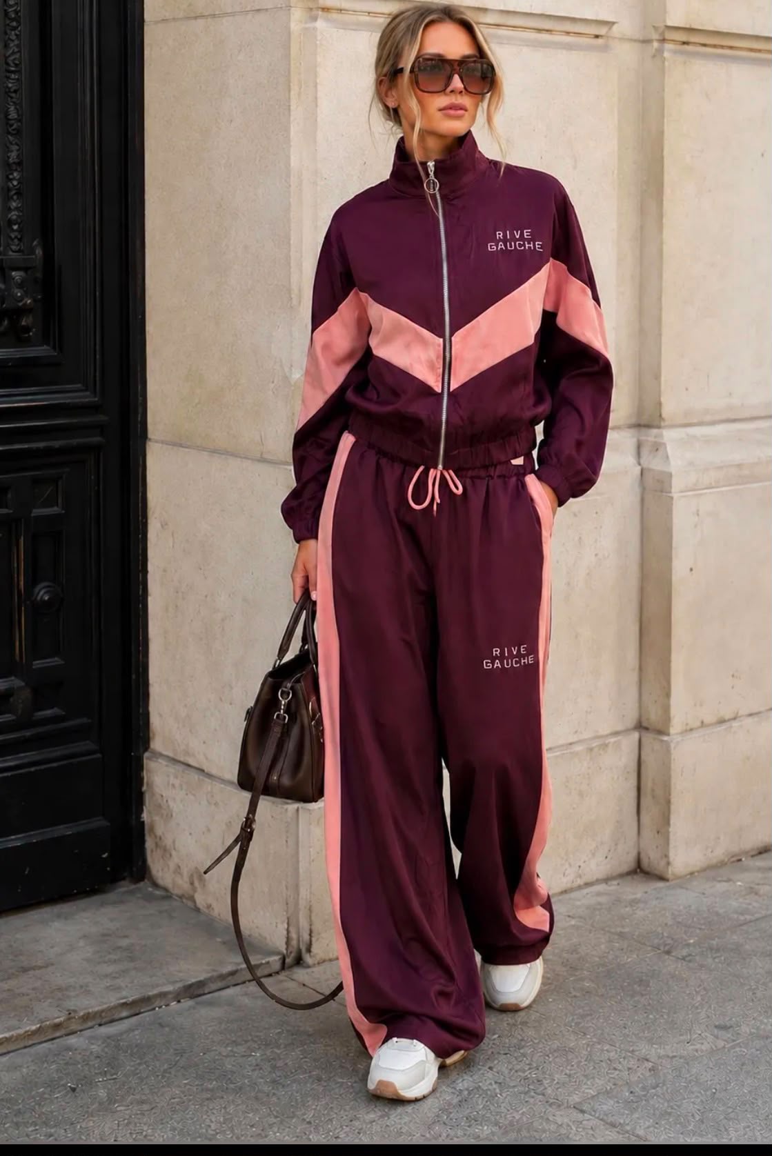 REEVE | Funnel Neck Full Zip Rive G Tracksuit Co-Ord Set with Drawstring Waist