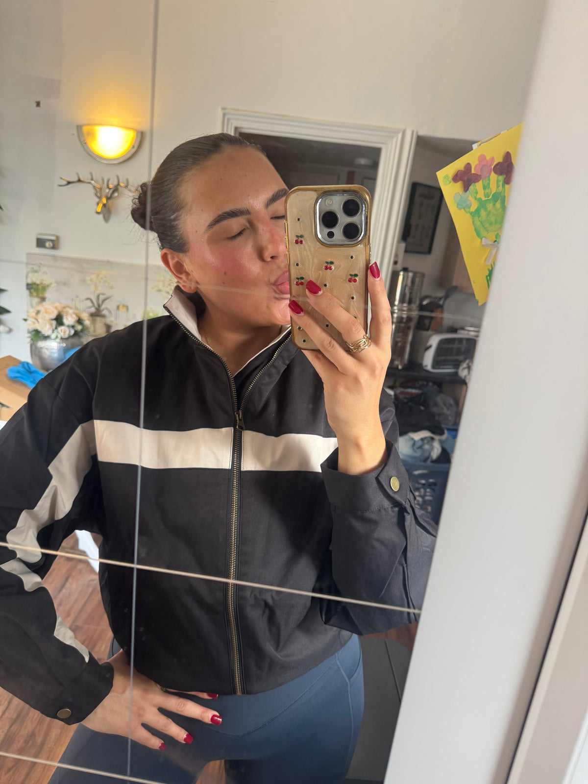 ELIZA | Panel Viral Track Jacket with Full Front Zip