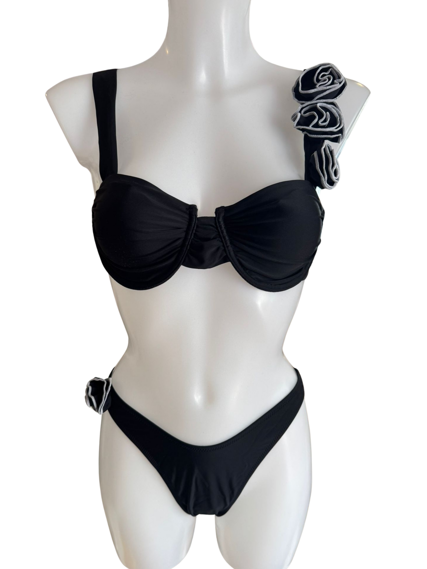 Black Rose Statement Bikini