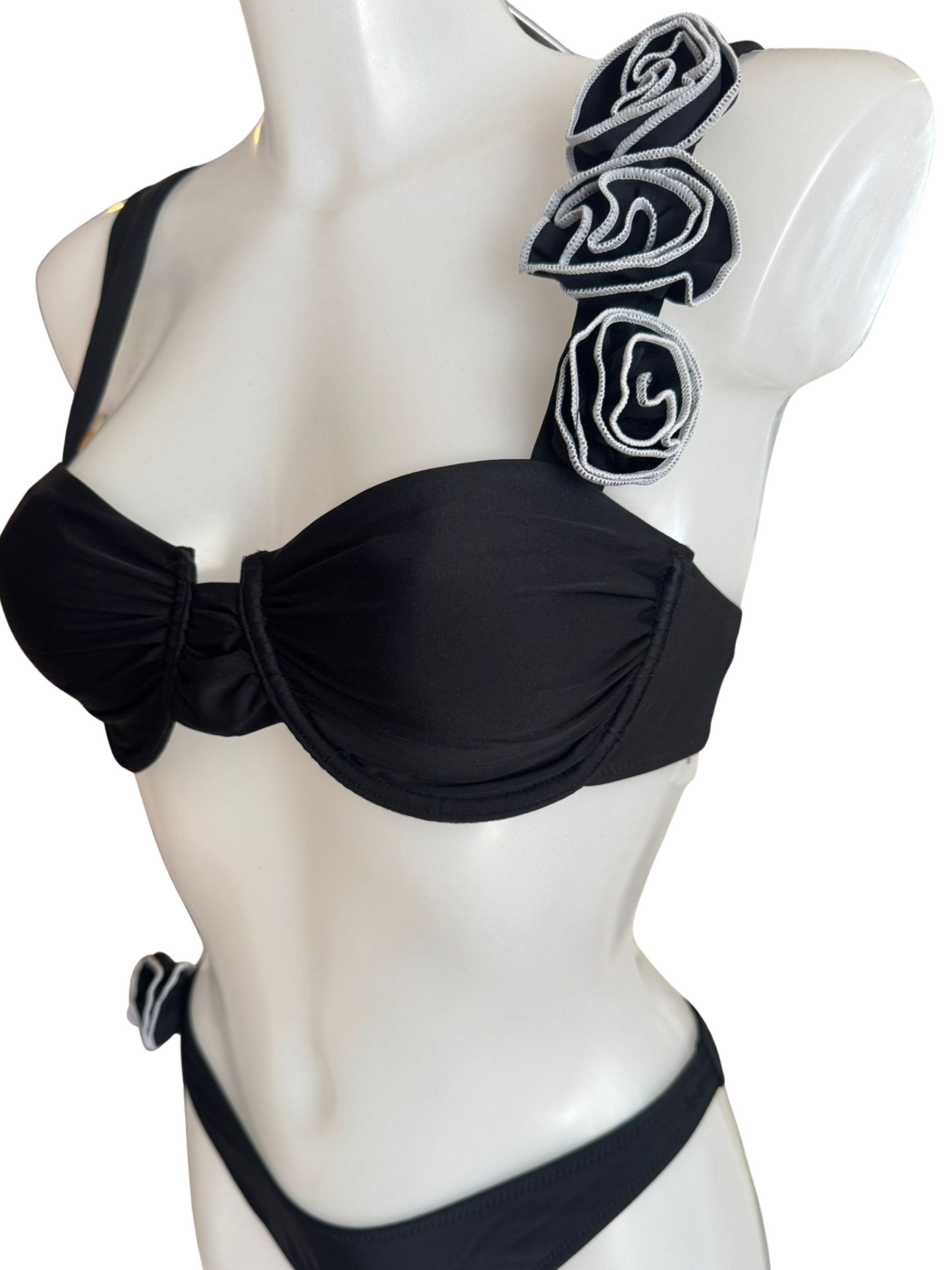 Black Rose Statement Bikini