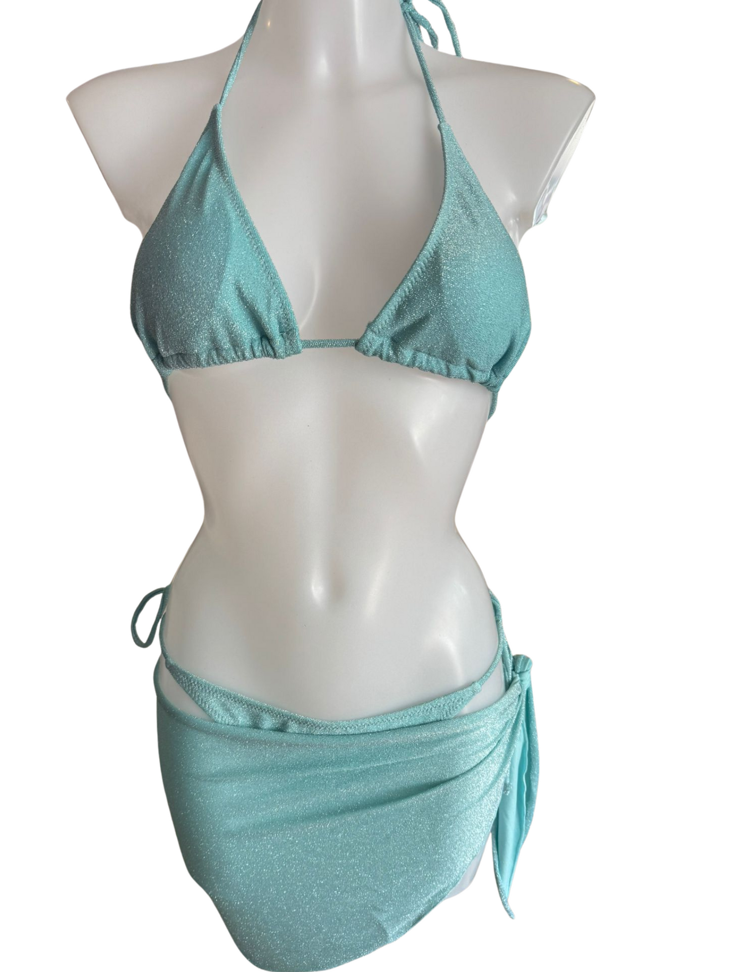 Aqua Glitter 3 Piece Set