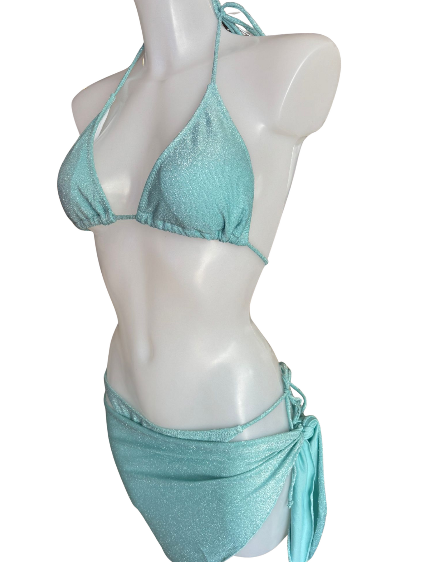 Aqua Glitter 3 Piece Set