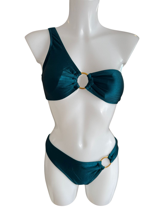 Emerald One Shoulder Two Piece