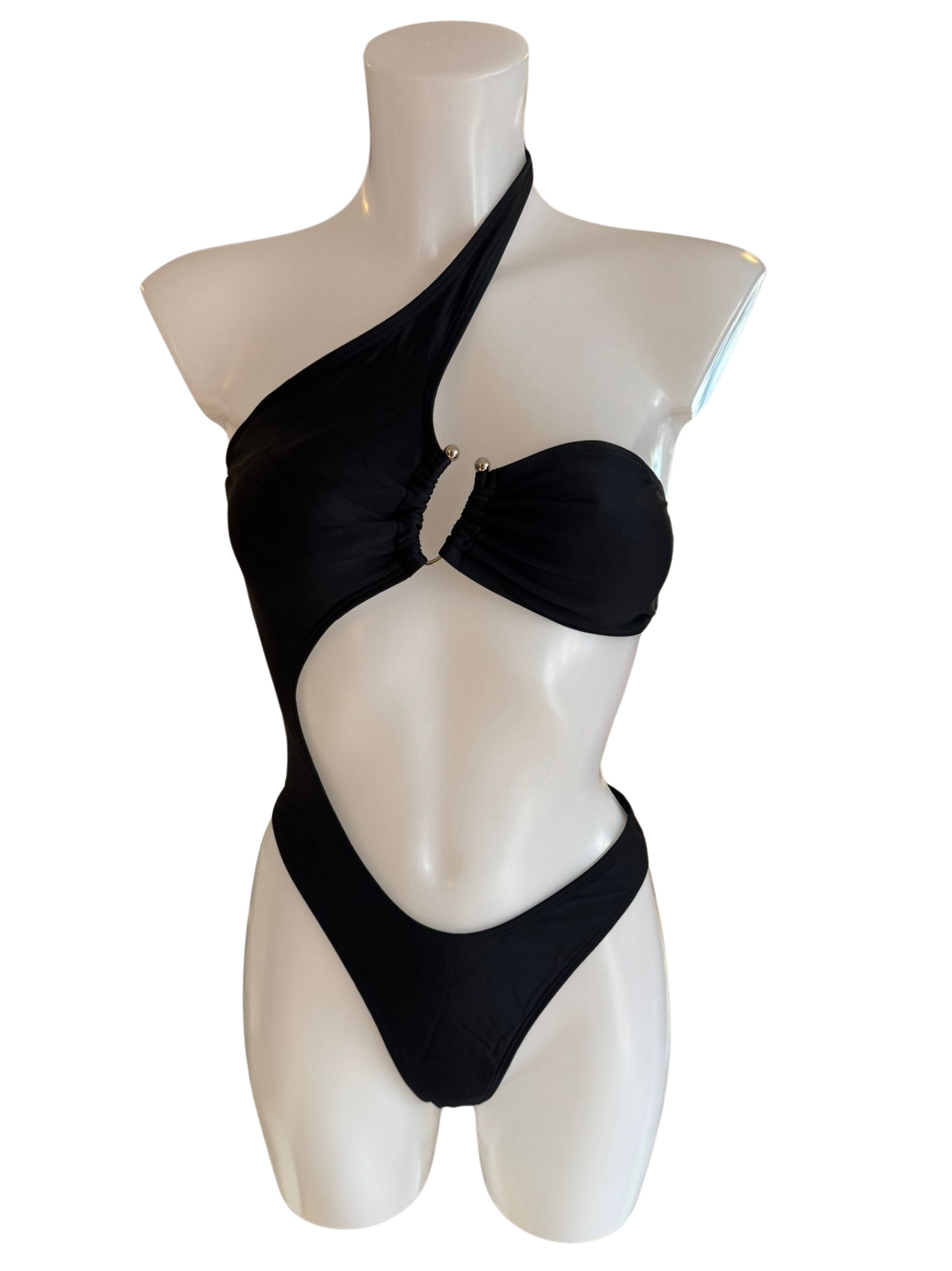 Black Cut Out One Piece