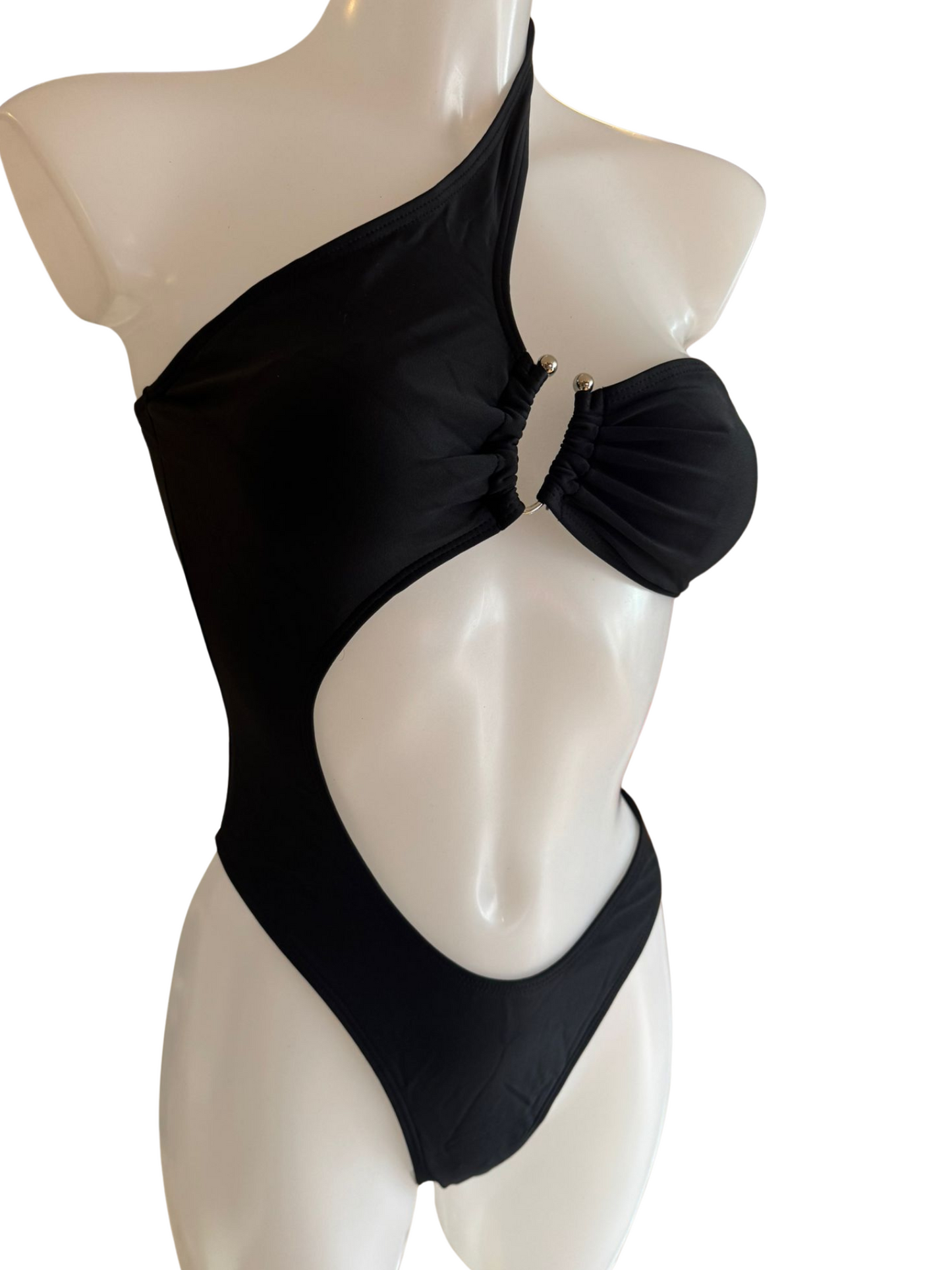 Black Cut Out One Piece