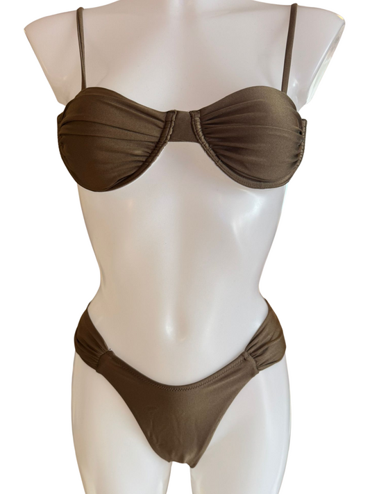 Brown Underwired Two Piece