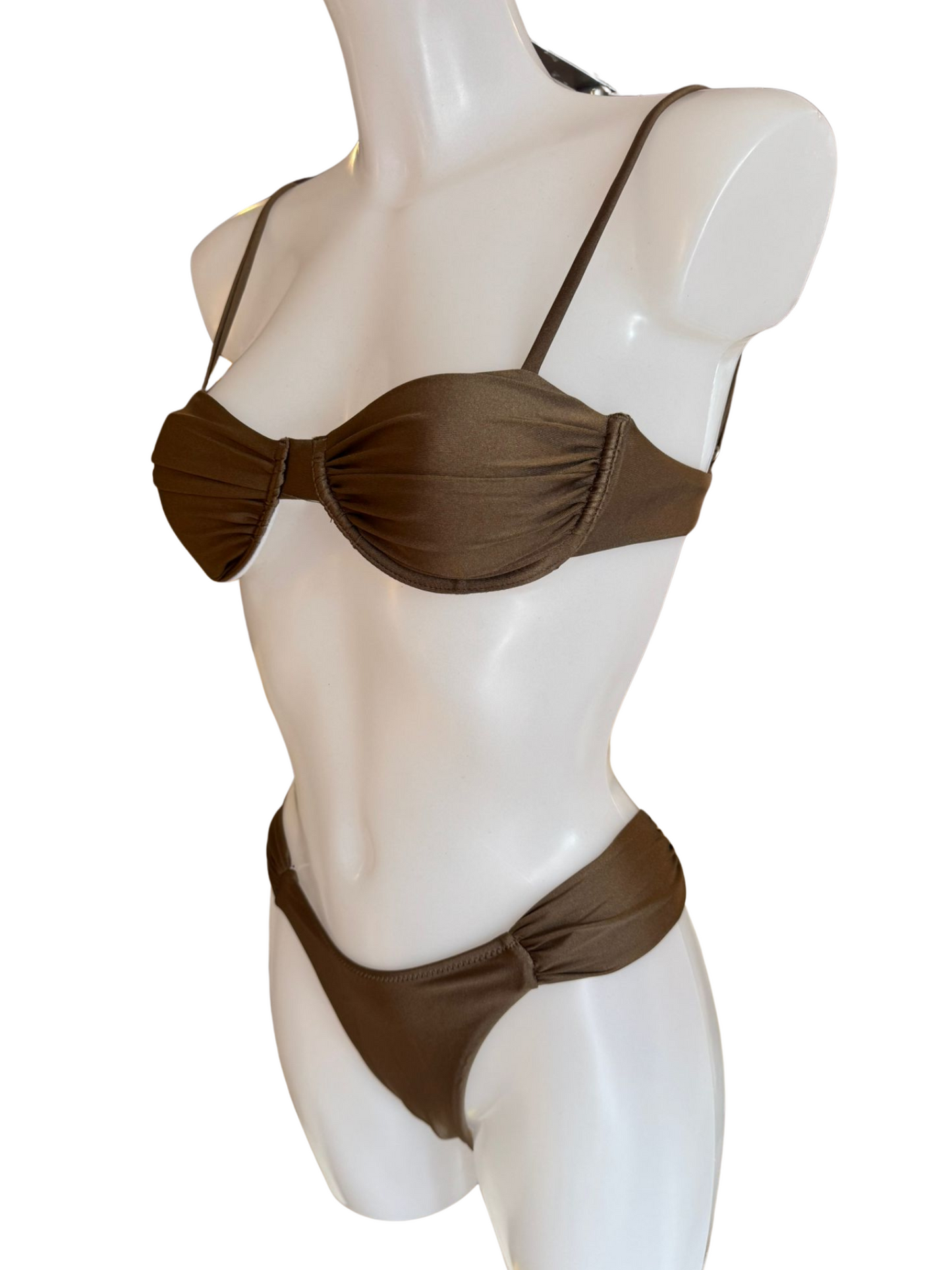 Brown Underwired Two Piece