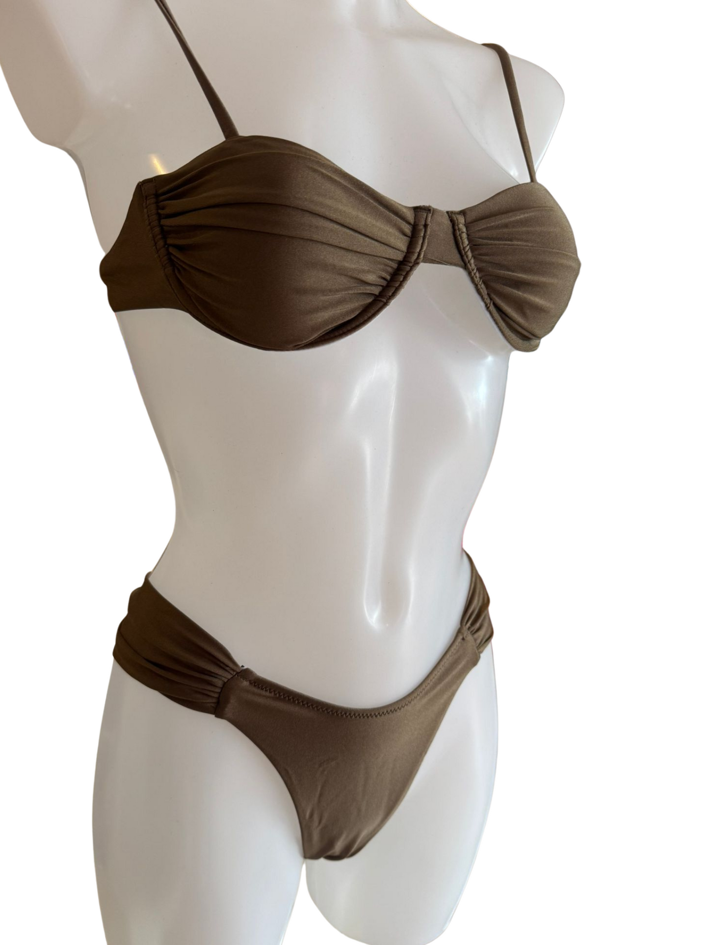 Brown Underwired Two Piece