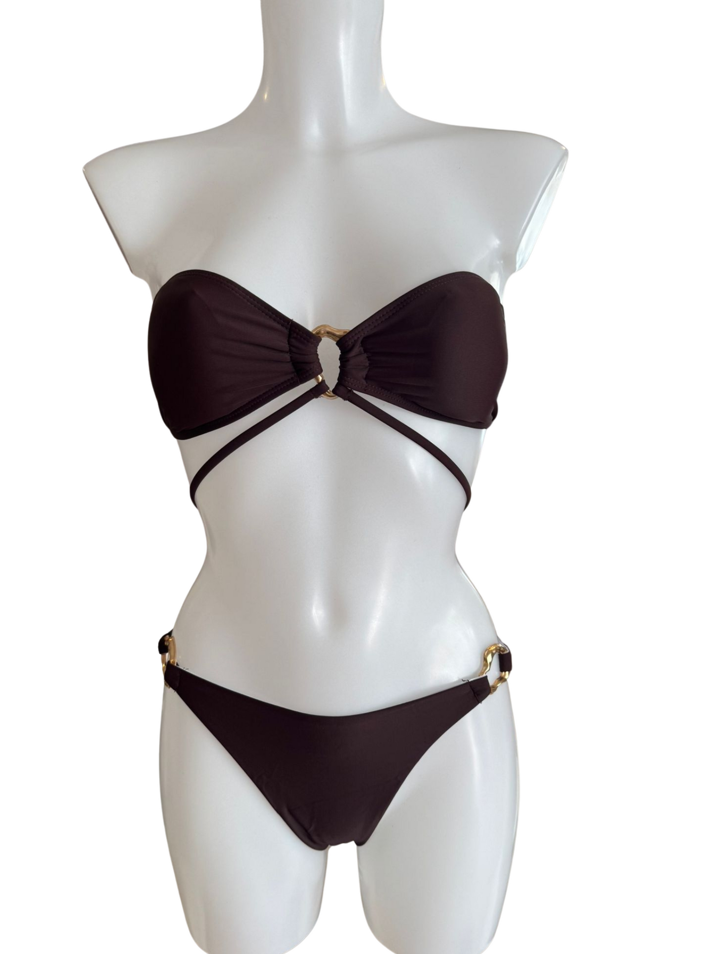 Burgundy Strapless 3 Piece Set