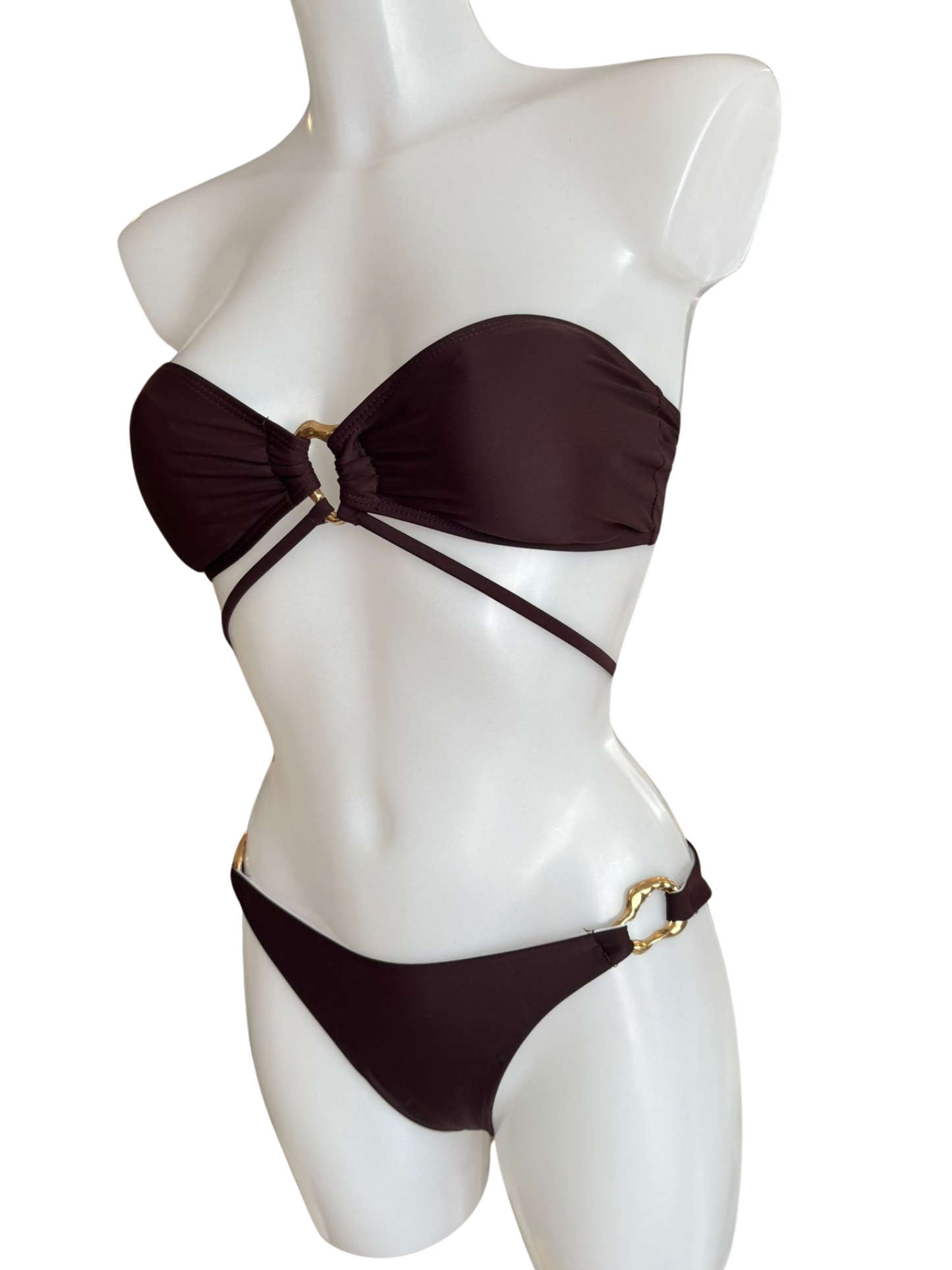 Burgundy Strapless 3 Piece Set