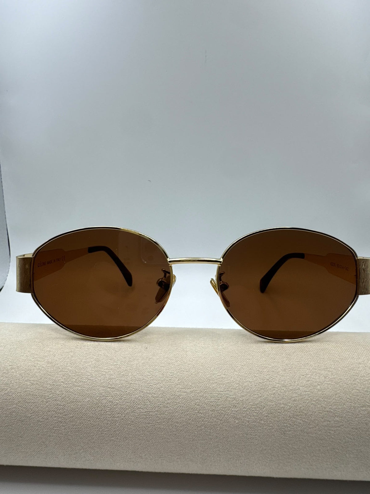 Gold Frame, Tan Lense C Sunglasses