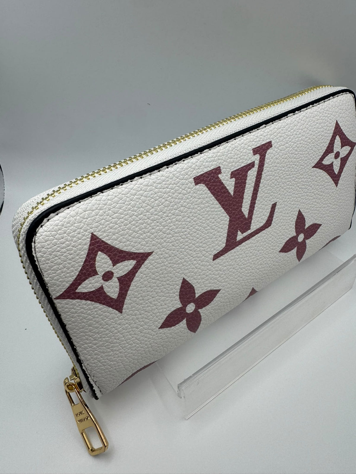 Cream Full Size Zip Purse