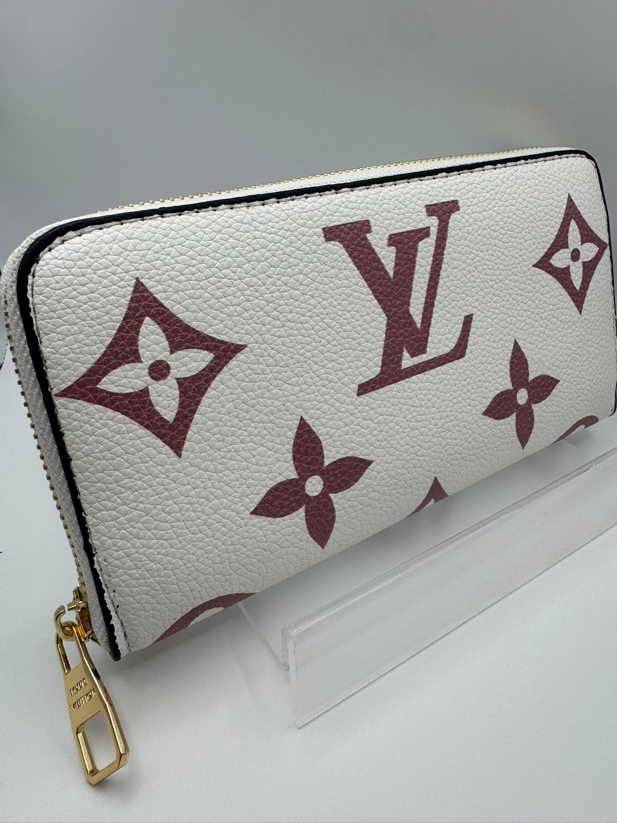 Cream Full Size Zip Purse